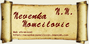 Nevenka Momčilović vizit kartica